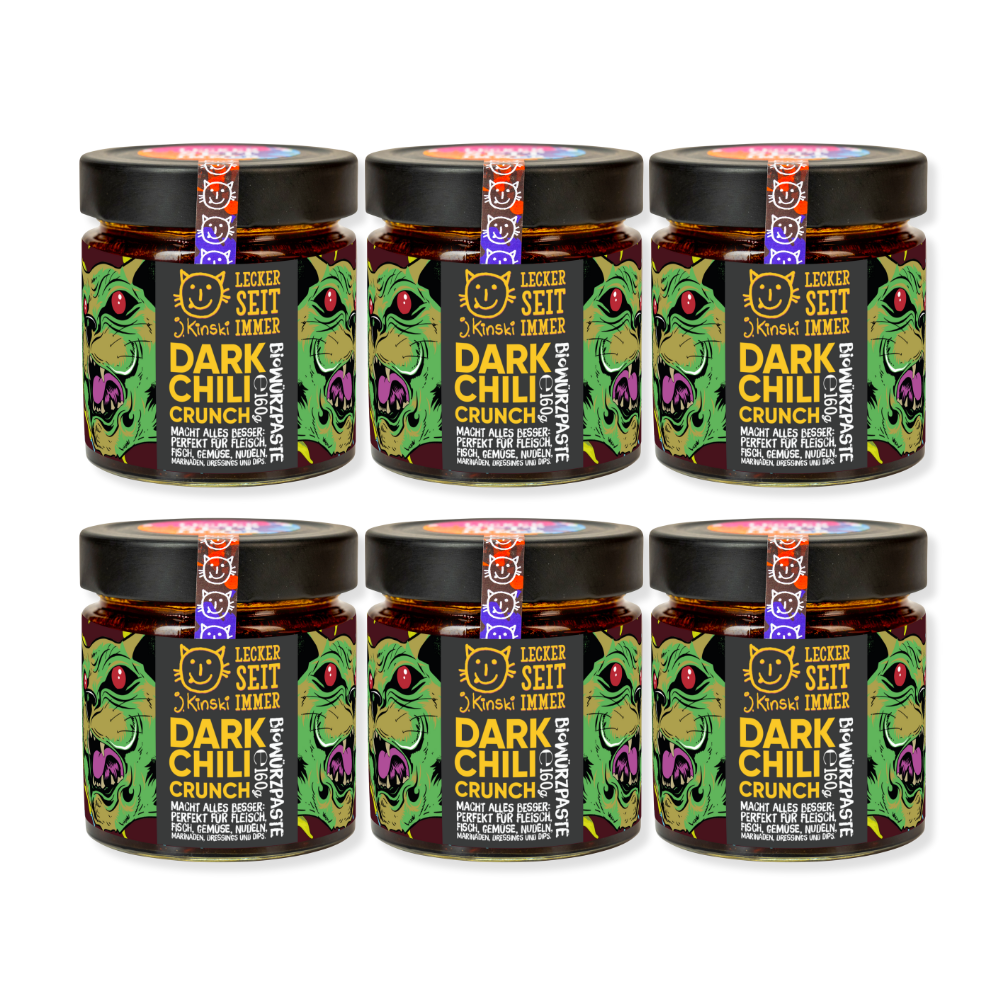 Organic Dark Chili Crunch Vegan 160g