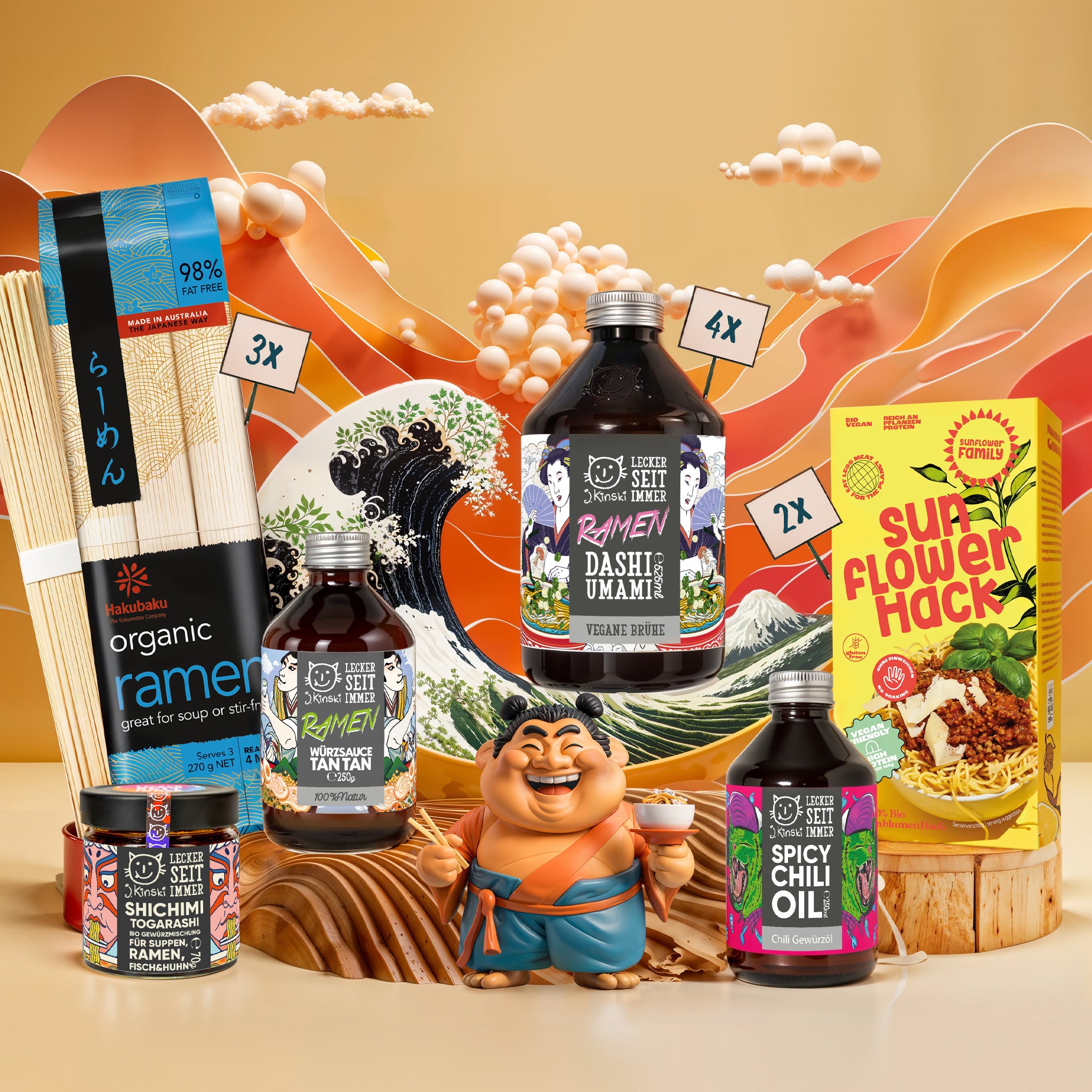 Vegan Organic Tan Tan Ramen Box