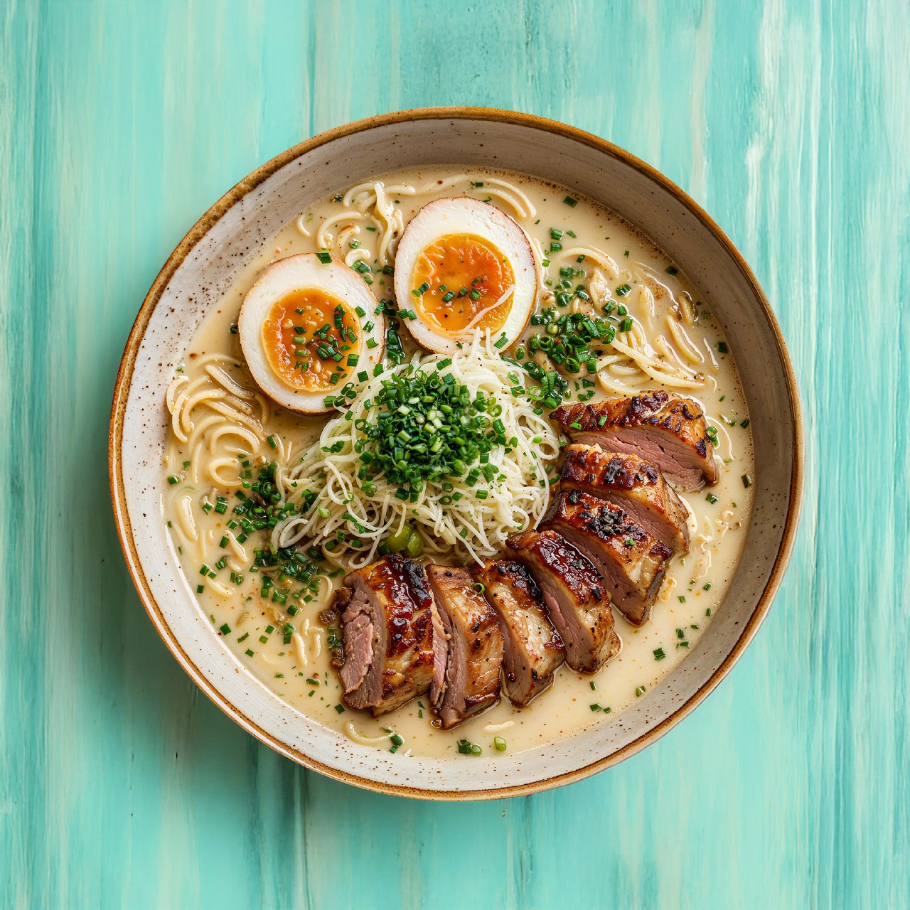 Lemon Shoyu Tonkotsu Ramen mit Spitzkohl