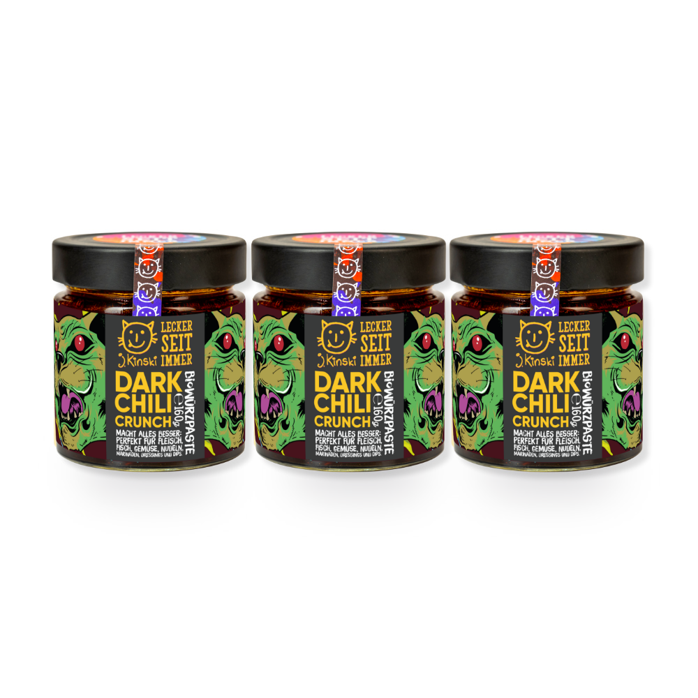 Organic Dark Chili Crunch Vegan 160g