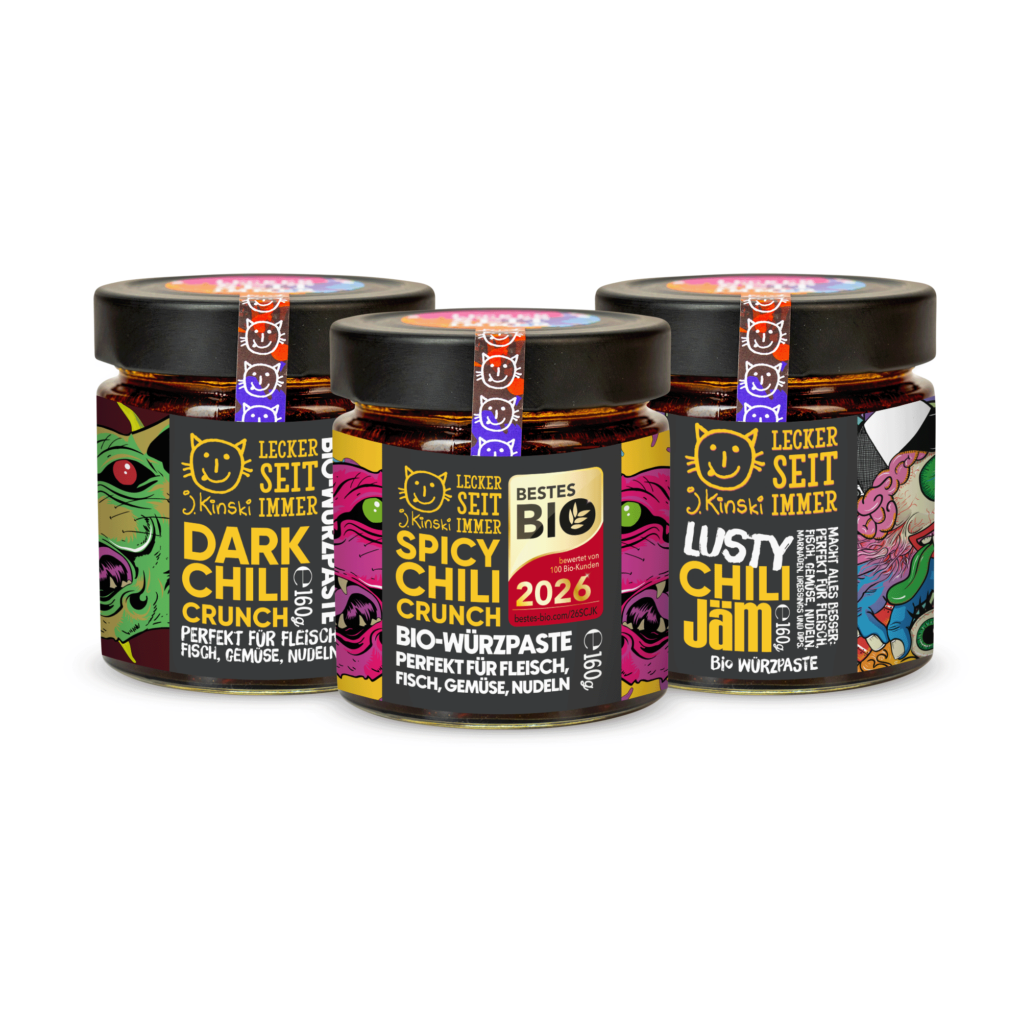 J.Kinski Bio Chili Trio Vegan 3er Pack